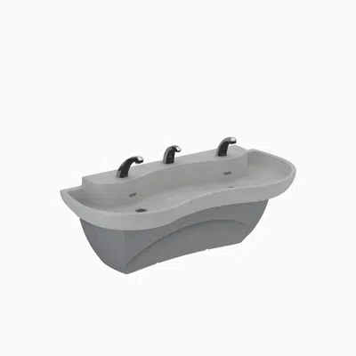 Image for ELS-62000 SloanStone® 2-Station Wall-Mounted Lavatory System Sink