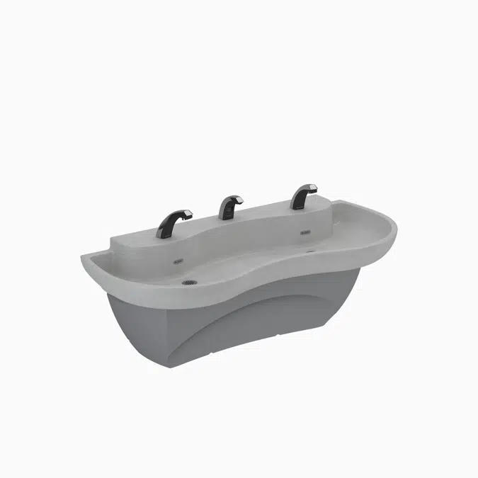 ELS-62000 SloanStone® 2-Station Wall-Mounted Lavatory System Sink