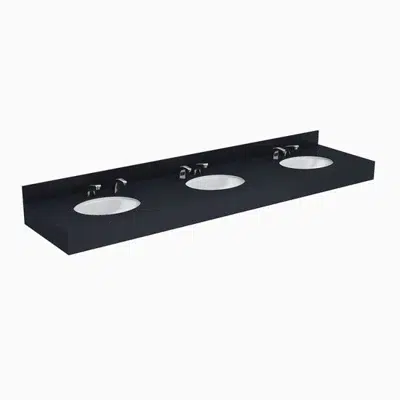Immagine per Designer Series™ DSCT 83000 3-Station Wall-Mounted Counter Top Sink