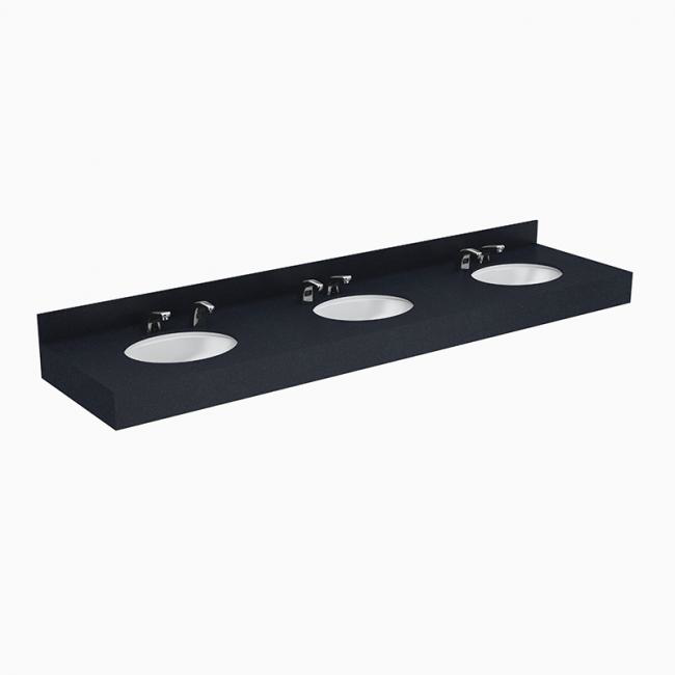 Designer Series™ DSCT 83000 3-Station Wall-Mounted Counter Top Sink