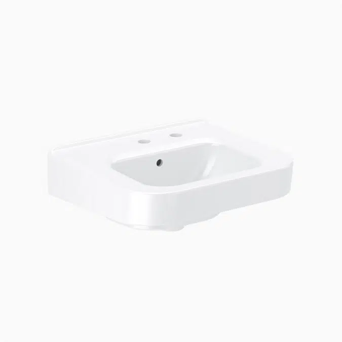 SS 3306 Vitreous China Wall-Mounted Ledgeback Lavatory
