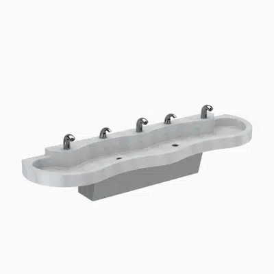 bilde for SloanStone® ELS 43000 3-Station Wall-Mounted Lavatory System Sink