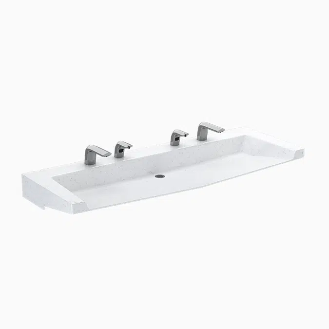 QSA-82000 SloanStone® Quartz Wall-Mounted Arrowhead Sink with Angle Bracket