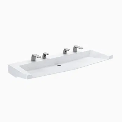 Image for QSA-82000 SloanStone® Quartz Wall-Mounted Arrowhead Sink with Angle Bracket