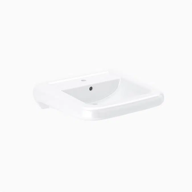 SS 3165 Vitreous China Wall-Mounted Ledgeback Lavatory