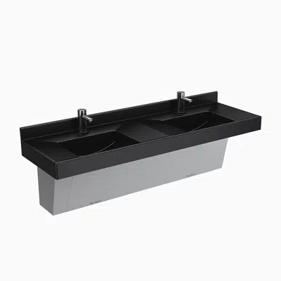 ELC-82000 SloanStone® 2-Station Wall-Mounted Counter Top Sink 이미지