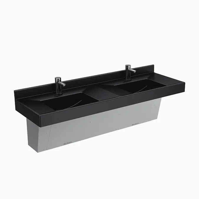 ELC-82000 SloanStone® 2-Station Wall-Mounted Counter Top Sink