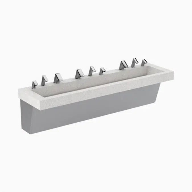 AER-DEC® AD 83000 3-Station Wall-Mounted Sink