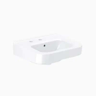 Image for SS 3206 Vitreous China Wall-Mounted Ledgeback Lavatory
