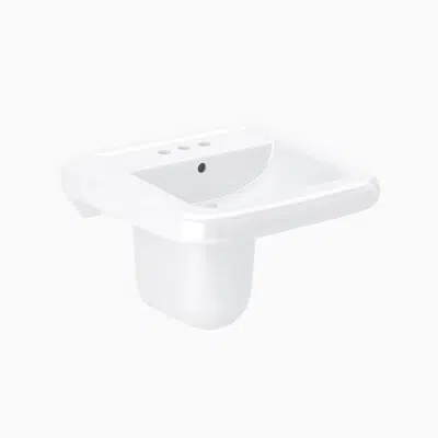 Image for SS 3065 Vitreous China Wall-Mounted Ledgeback Lavatory