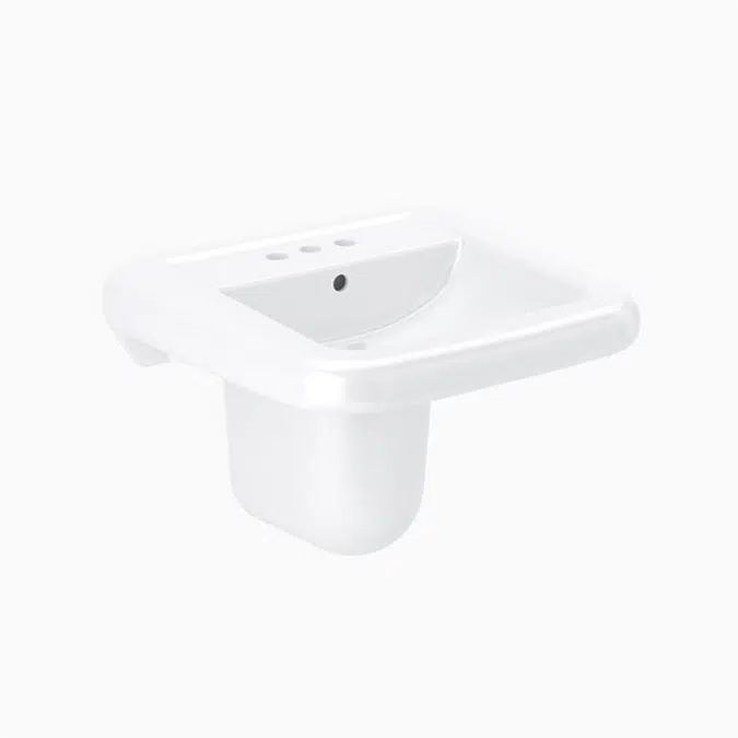 SS 3065 Vitreous China Wall-Mounted Ledgeback Lavatory