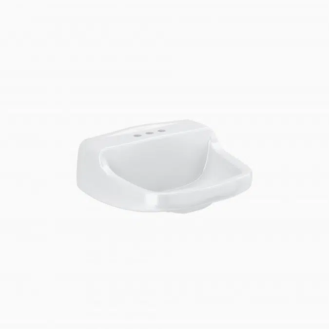 SS 3055 Vitreous China Wall-Mounted Lavatory