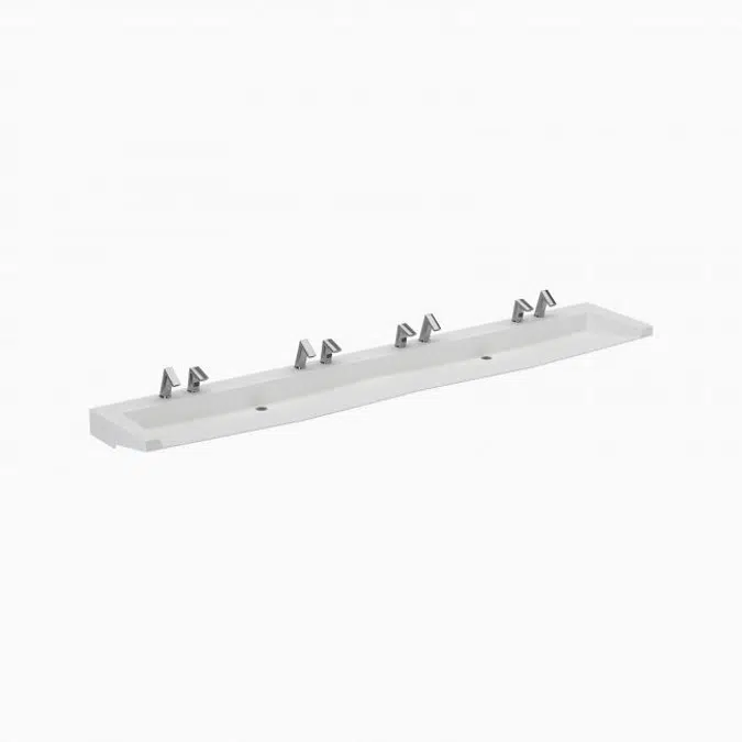 SloanStone® ELA 84000 4-Station Wall-Mounted Arrowhead Sink