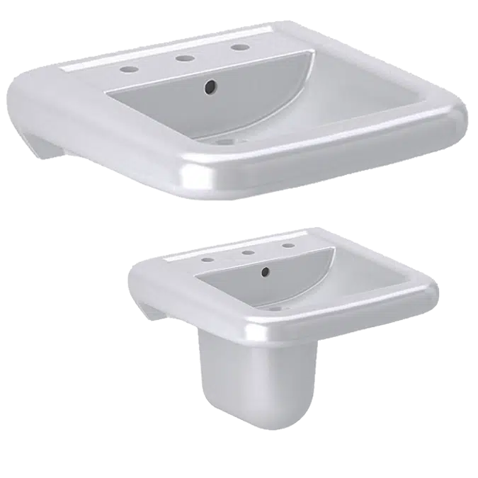 SS 3865 Vitreous China Wall-Mounted Lavatory