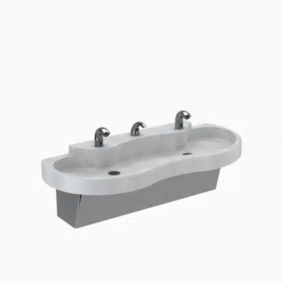 Image for SloanStone® ELS 42000 2-Station Wall-Mounted Lavatory System Sink