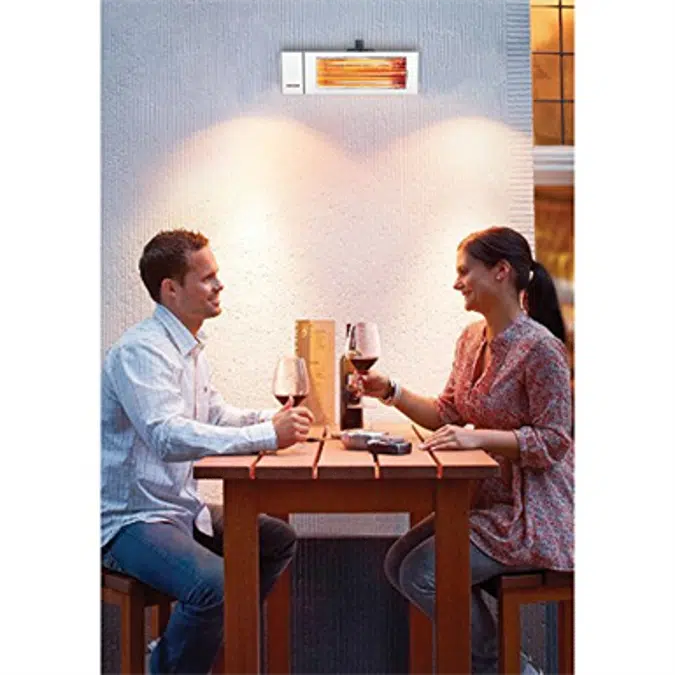 Stiebel Eltron 234048 Plug-In, 120V, 1.5 kW, White CIR 150-1 O Sun Warmth Short-Wave Infrared Electric Radiant Heater