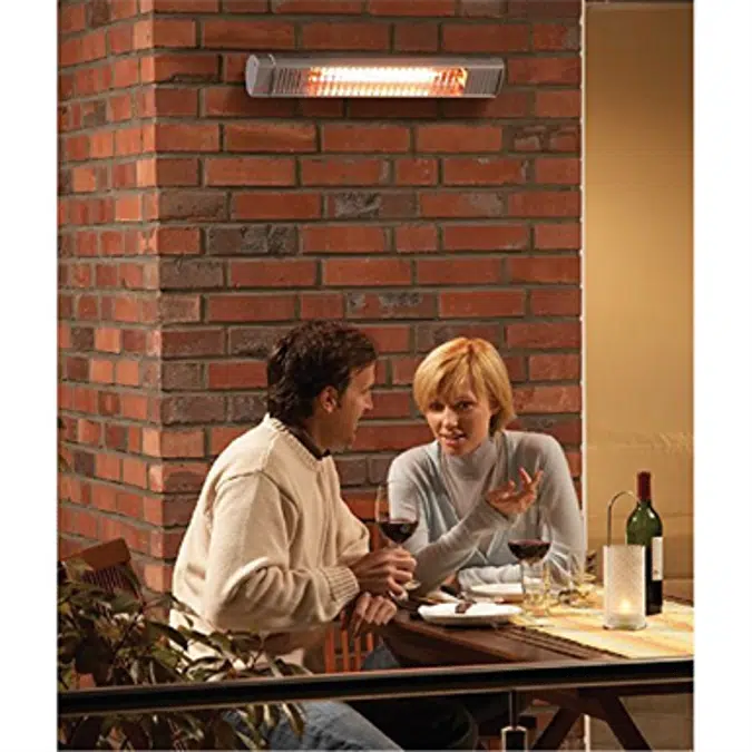 Stiebel Eltron 234048 Plug-In, 120V, 1.5 kW, White CIR 150-1 O Sun Warmth Short-Wave Infrared Electric Radiant Heater