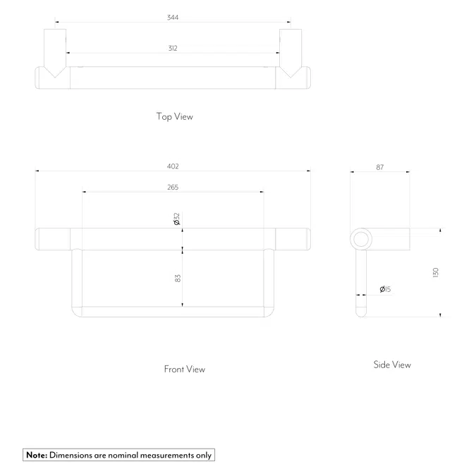 Aliro - Hand Towel Rail