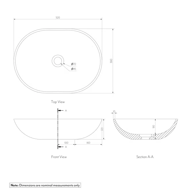 Pedra Oval Basin Sink
