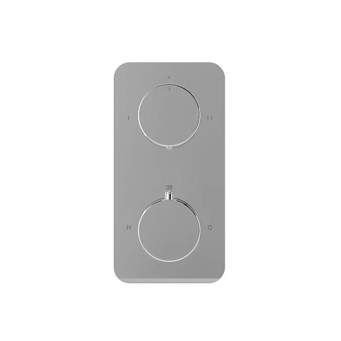 Milani Thermostatic Shower Mixer - Double Function