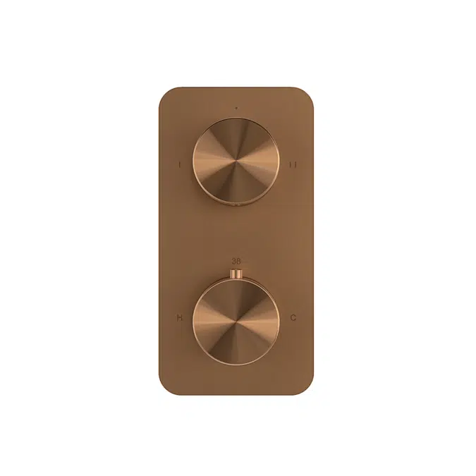 Milani Thermostatic Shower Mixer - Double Function