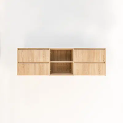 Image pour Addison 4-Drawer Vanity with Shelves 1614mm