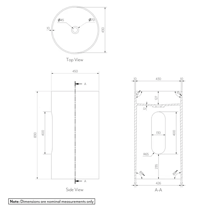 Valenza Pedestal Basin