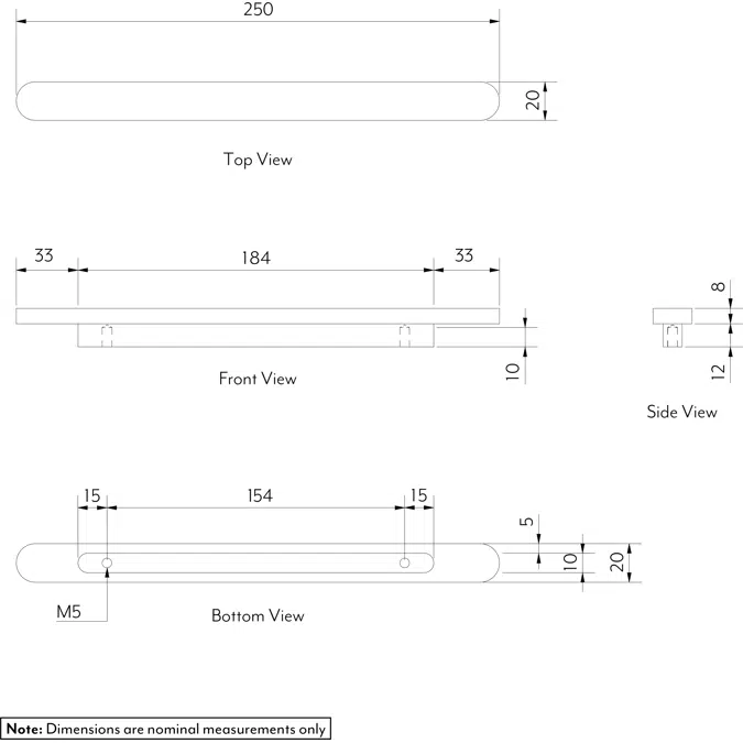 Hegman Classic Pull 250mm