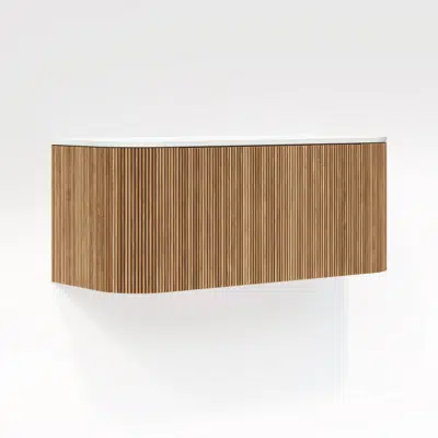Image for Kairi Curved Fluted Vanity 1164mm