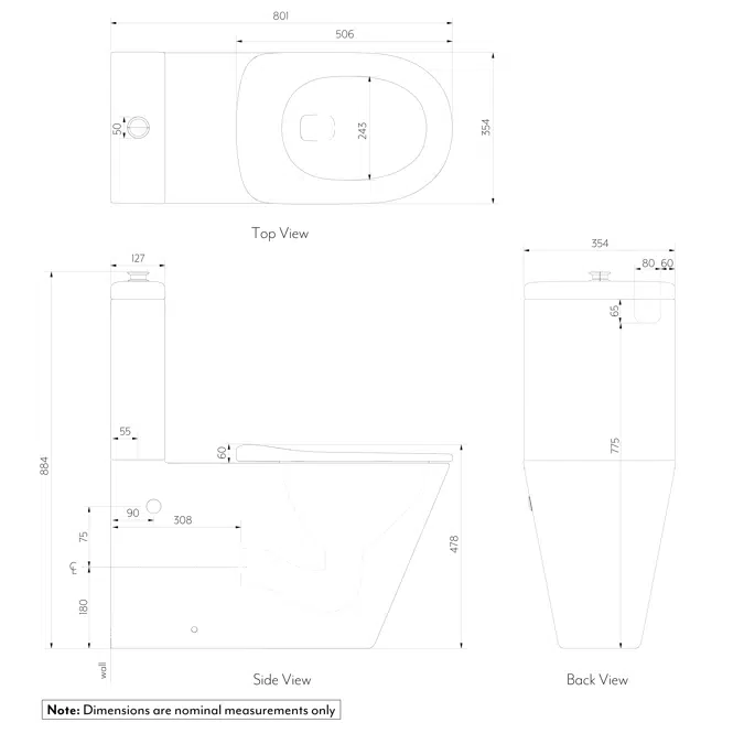 Aliro - Accessible Back To Wall Toilet Suite