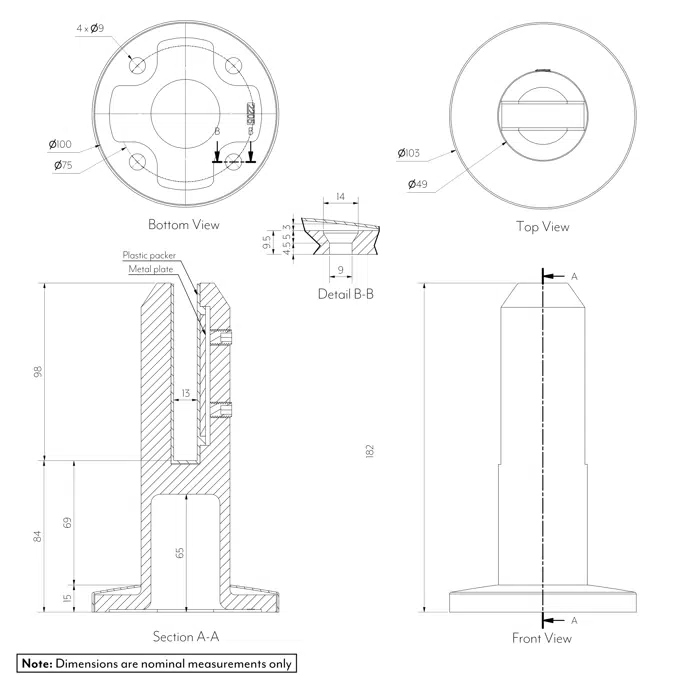 Zale Pool Fence Spigot