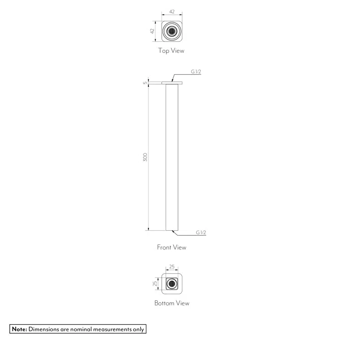 Nesso Shower Dropper 300mm
