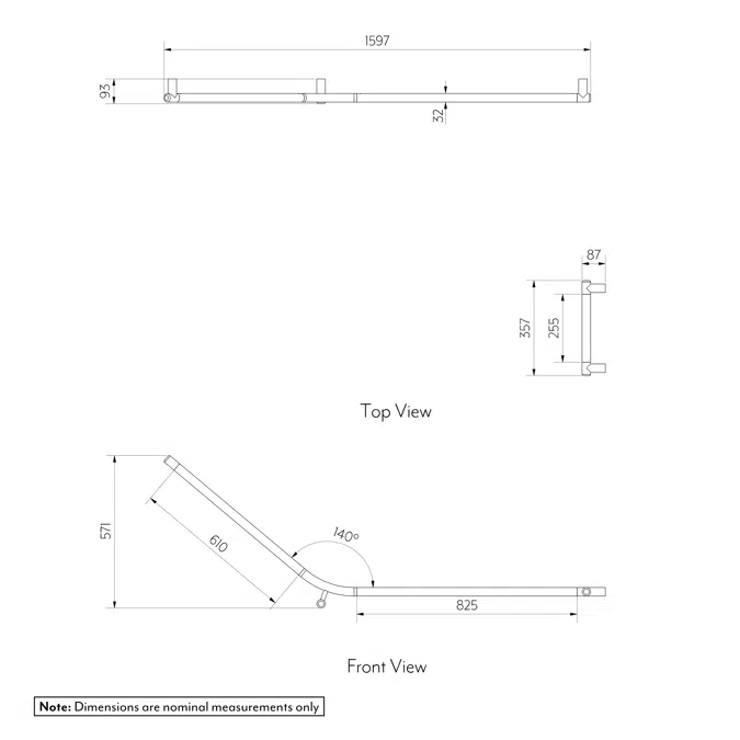 Aliro - Accessible 140° Grab Rail