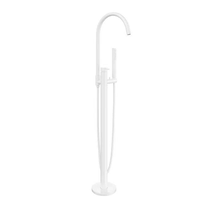 Elysian Floor Mounted Bath Filler with Hand Shower