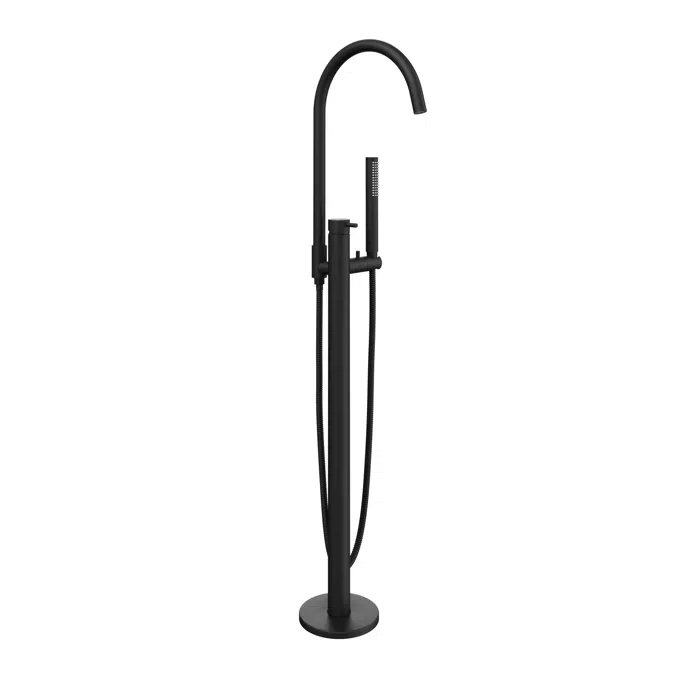 Elysian Floor Mounted Bath Filler with Hand Shower
