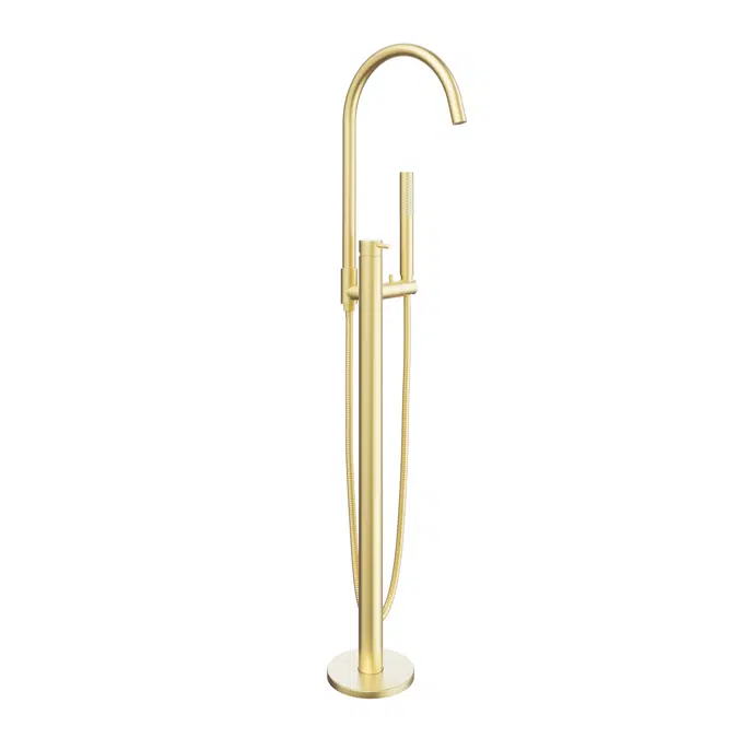 Elysian Floor Mounted Bath Filler with Hand Shower