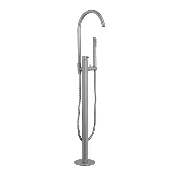 Elysian Floor Mounted Bath Filler with Hand Shower