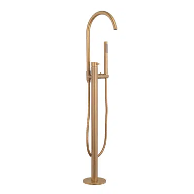 Image for Elysian Floor Mounted Bath Filler with Hand Shower