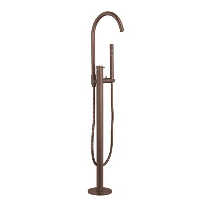 Elysian Floor Mounted Bath Filler with Hand Shower