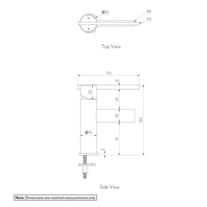 Aliro - Accessible Basin Mixer