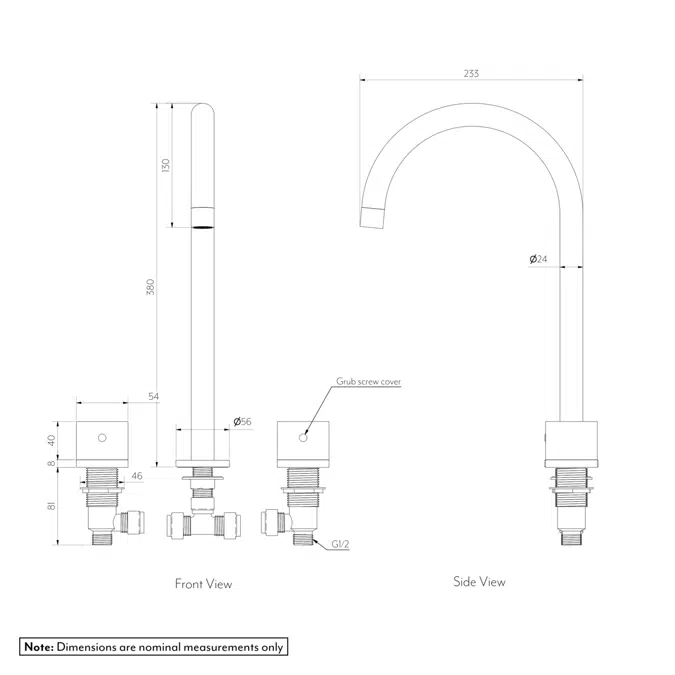 Milani Assembly Bench-Mounted Set