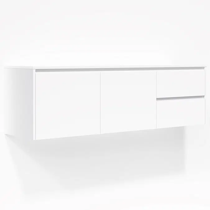 Archer 2-Door Vanity with Drawers on the Right 1728mm