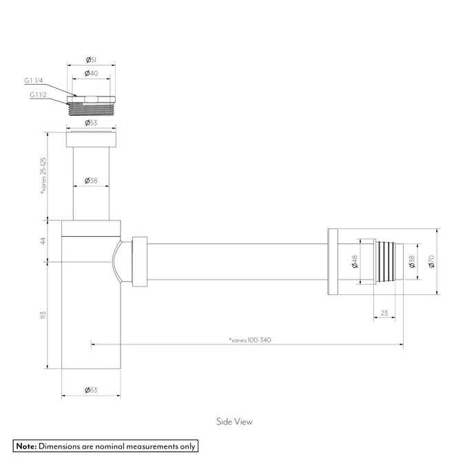 Marli Bottle Trap Round