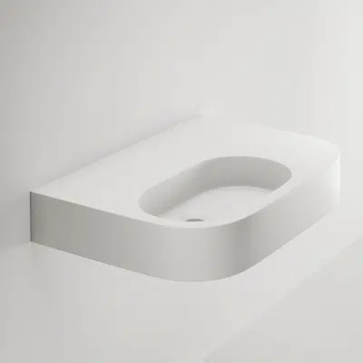 Imagem para Aliro - Accessible Wall Mounted Basin (Right Shelf)}