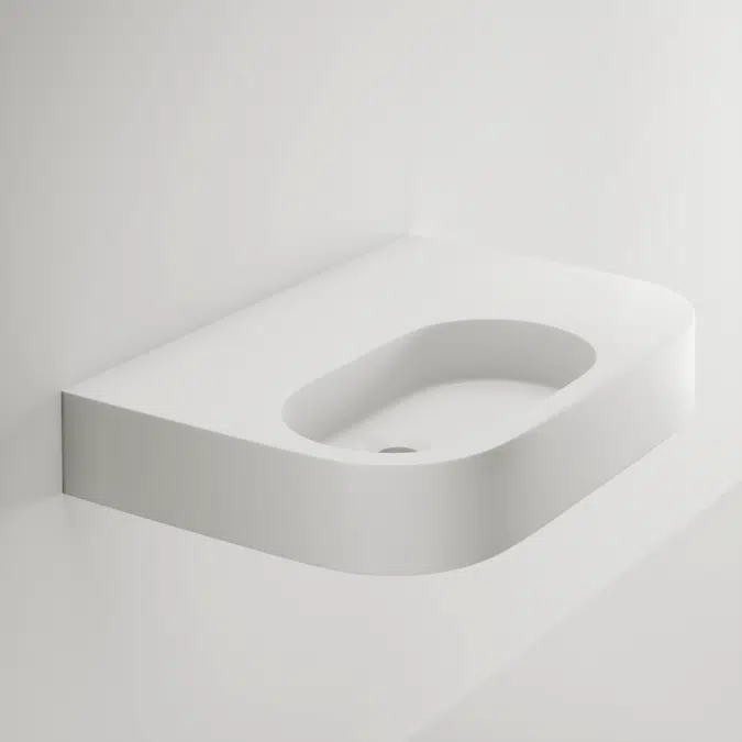 Aliro - Accessible Wall Mounted Basin (Right Shelf)