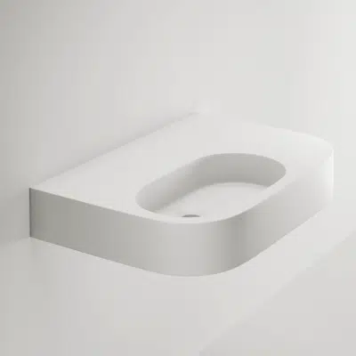 Image for Aliro - Accessible Wall Mounted Basin (Right Shelf)