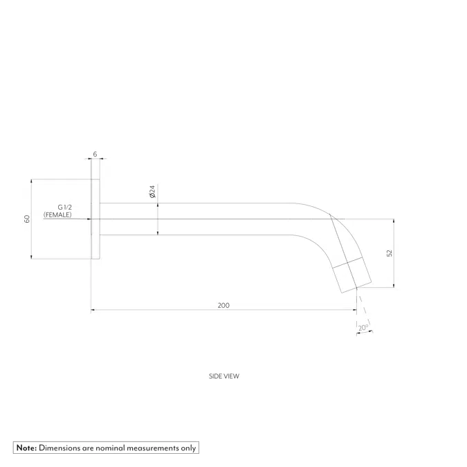 Sola Wall-Mounted Spout