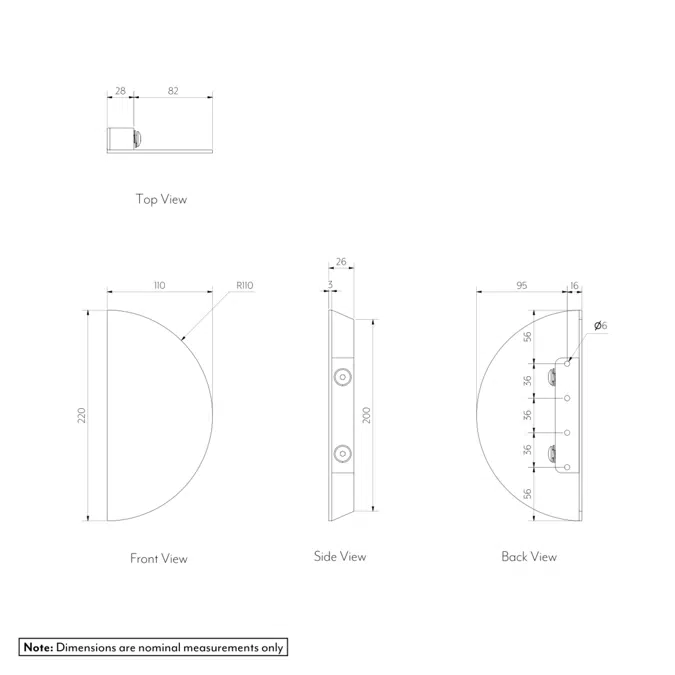 Imes Half Moon Entry Door Pull