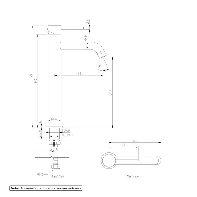 Elysian Basin Mixer Extended