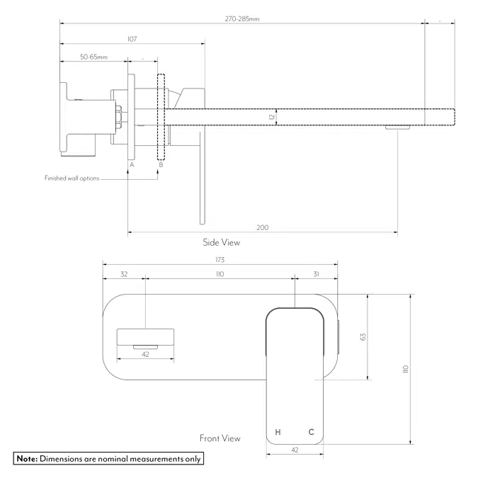 Nesso Minimal Wall-Mounted Set